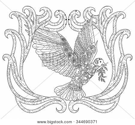 Flying dove olive vector photo free trial bigstock