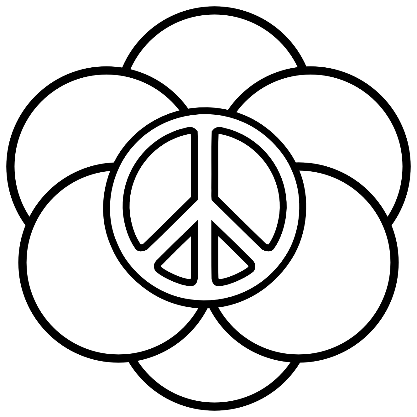 Peace coloring pages