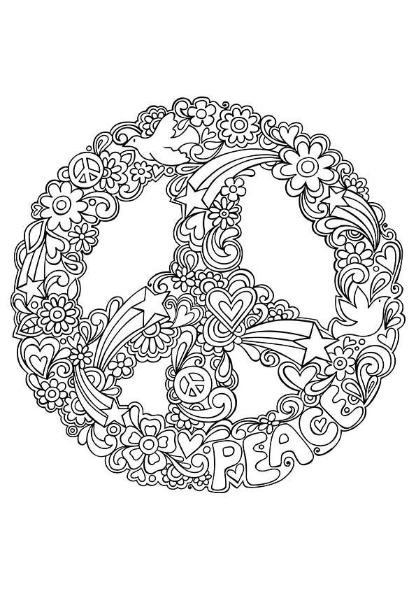 Peace coloring pages