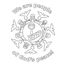 Top free printable peace sign coloring pages online