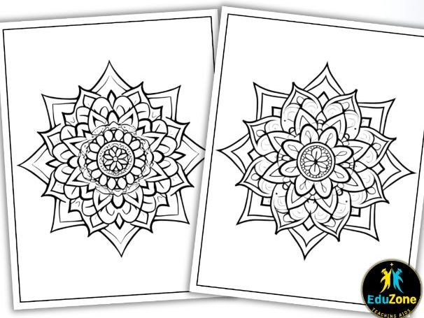 Mandala coloring book printable mandala coloring book for inner peace stress relief mindfulness teaching resources