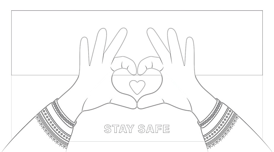 Pray for ukraine peace coloring page