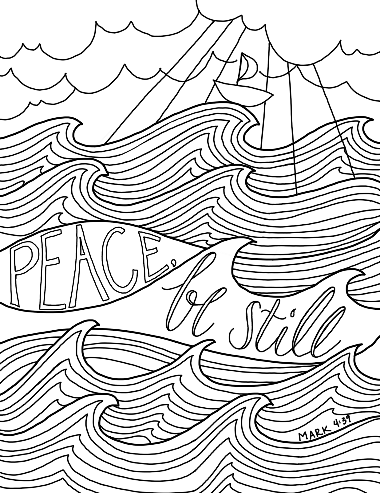 Peace coloring pages