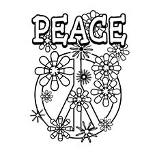 Top free printable peace sign coloring pages online