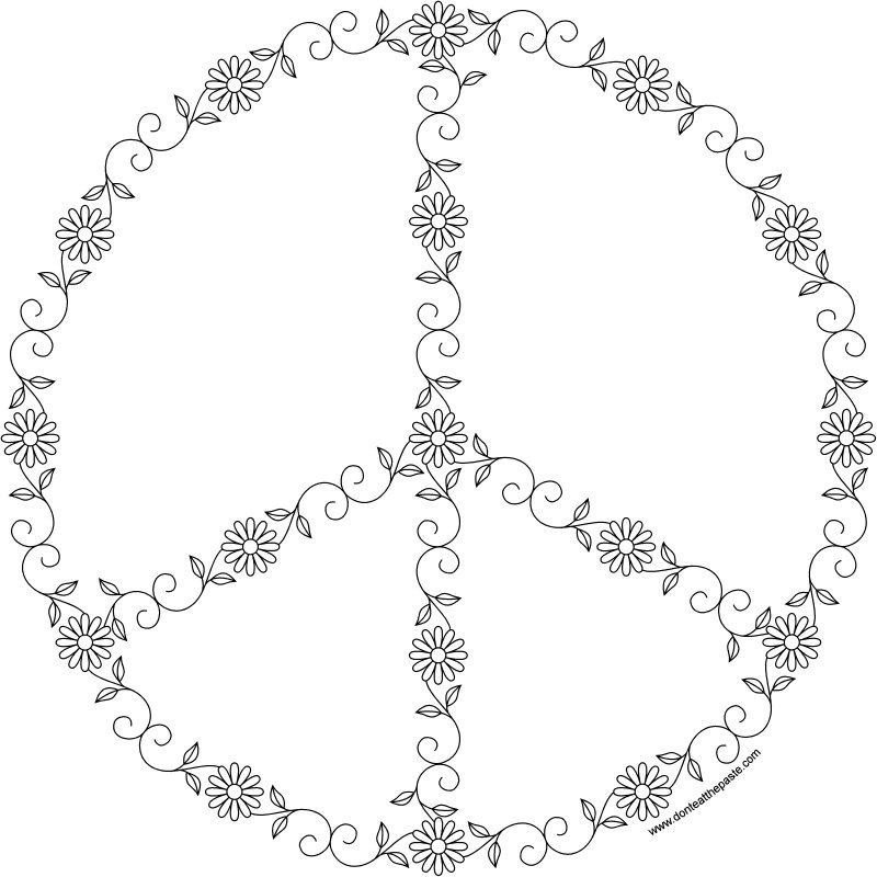 Dont eat the paste spring peace symbol