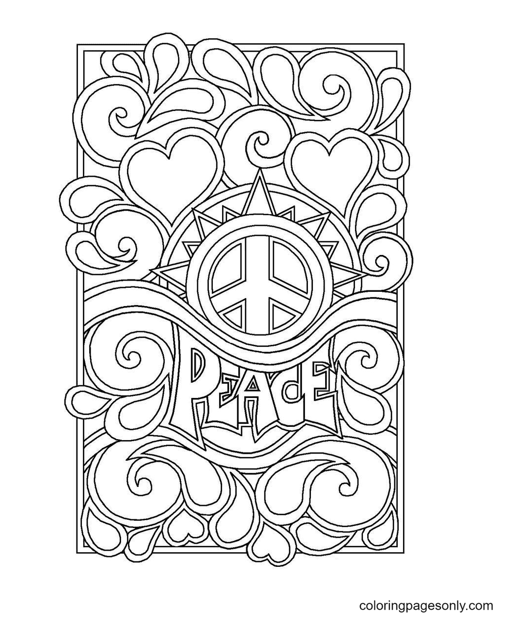 International day of peace coloring pages printable for free download