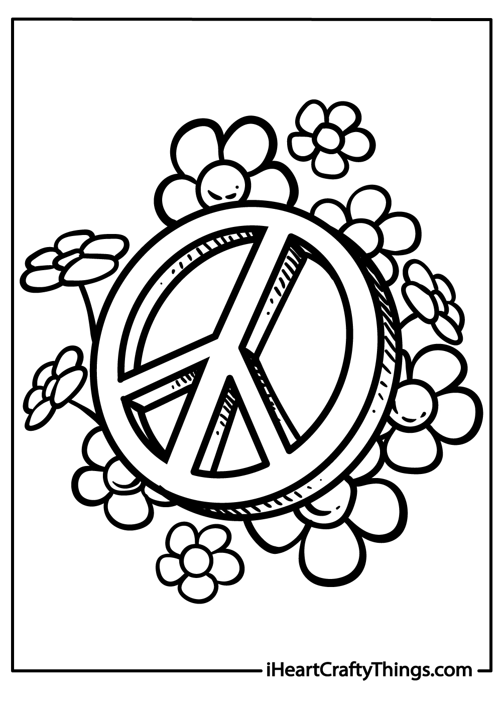 Peace coloring pages free printables