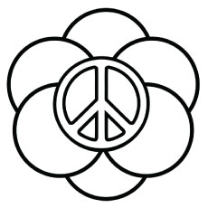 Top free printable peace sign coloring pages online