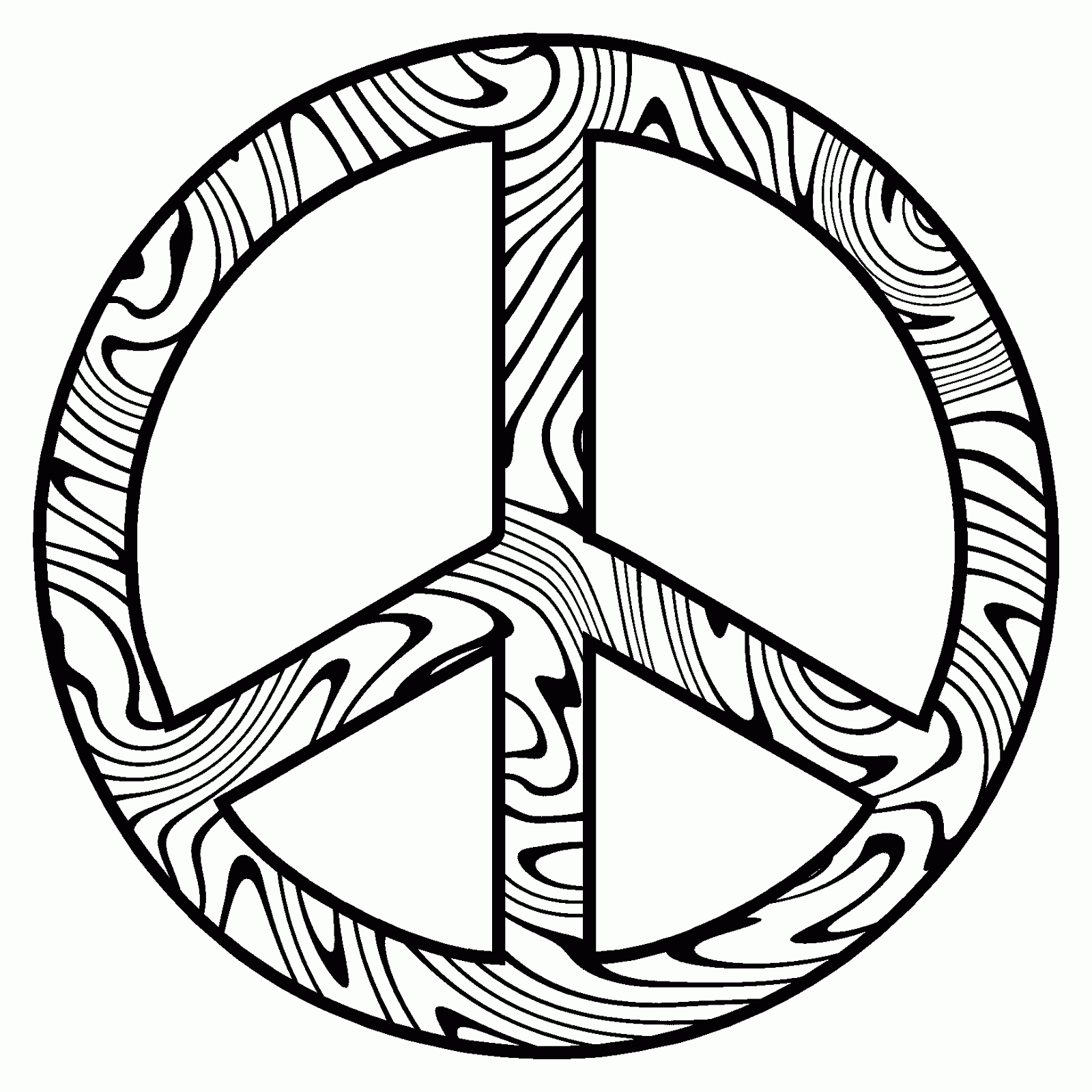 Peace coloring pages