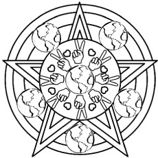 Top free printable peace sign coloring pages online