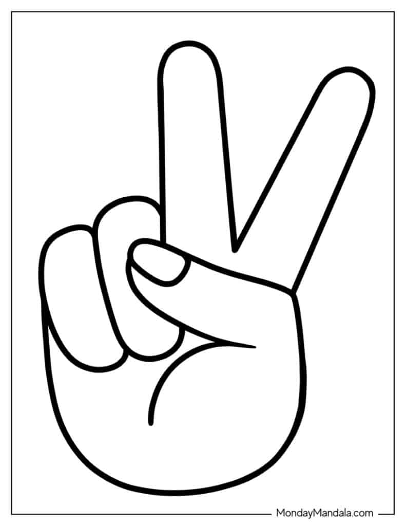 Peace coloring pages free pdf printables