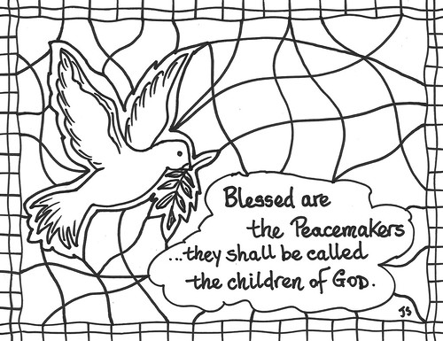 Peacemakers coloring page â stushie art