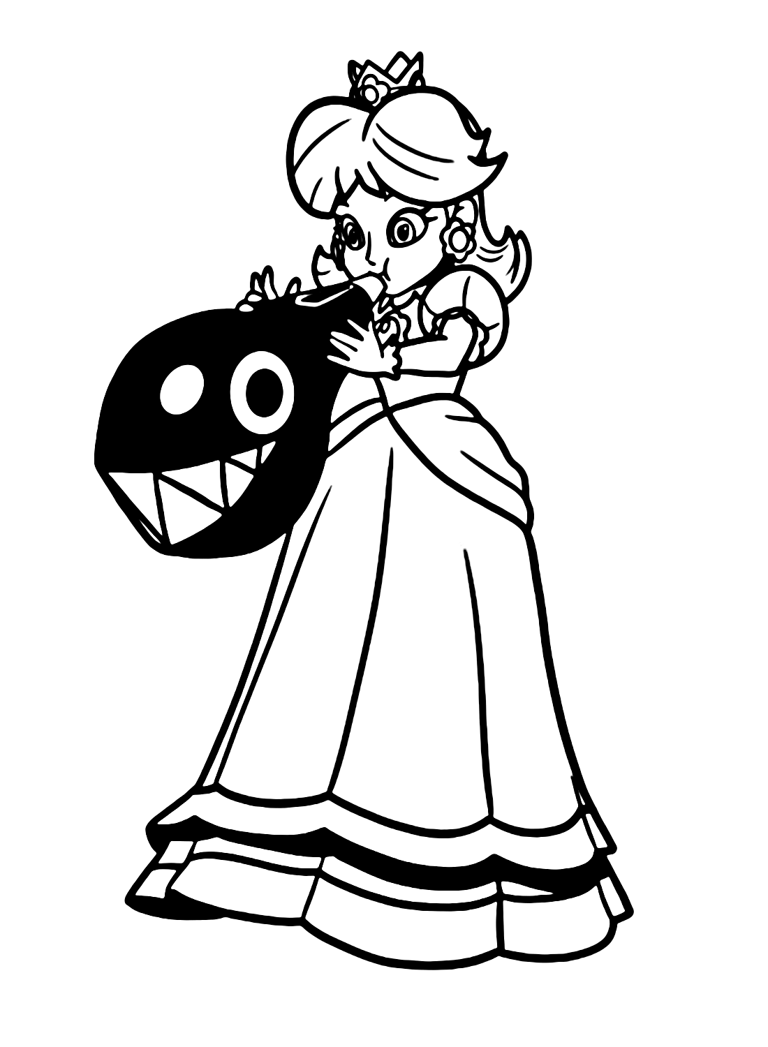 Princess daisy coloring pages printable for free download