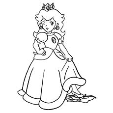 Best princess peach coloring pages for your little girl