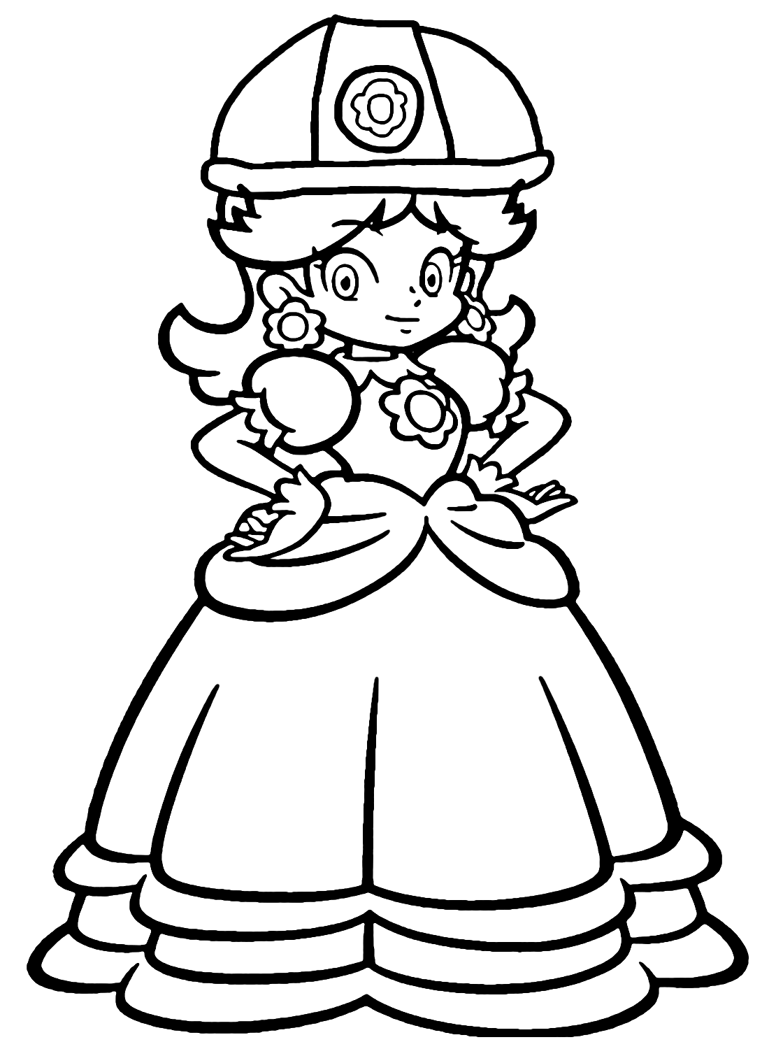 Princess daisy coloring pages printable for free download