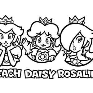 Princess daisy coloring pages printable for free download