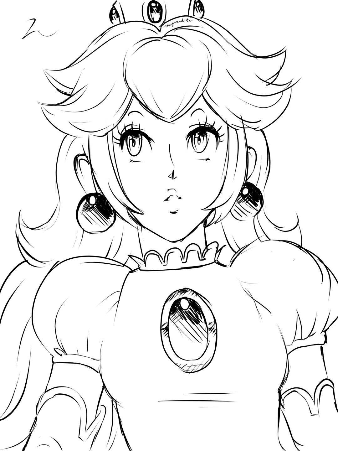 Thegrandstar on x princess peach daisy rosalina drawn in a mario manga styleðð httpstcoblcauwqquk x