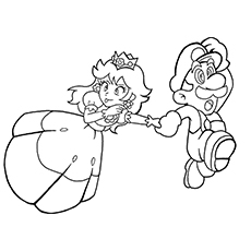 Best princess peach coloring pages for your little girl