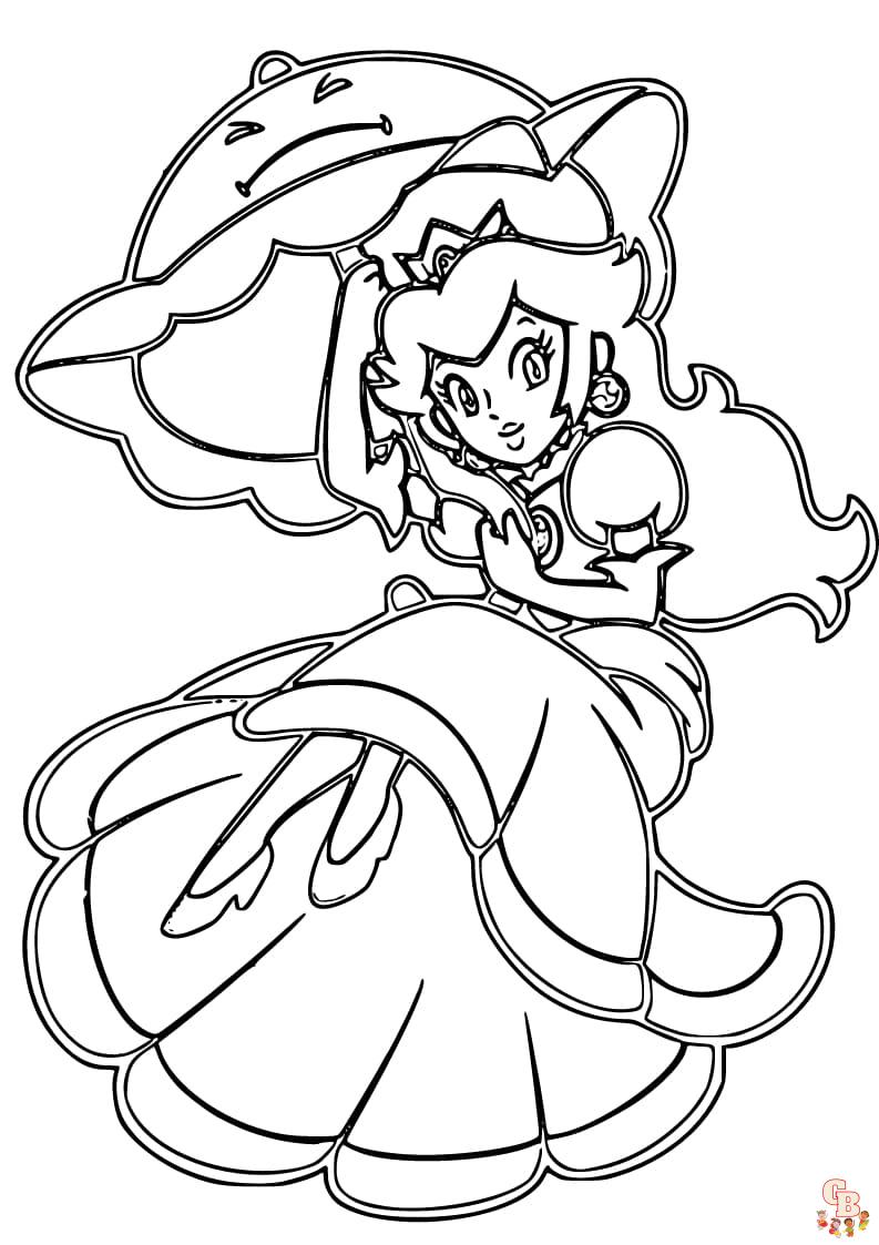 Princess peach coloring pages embrace creative excellence