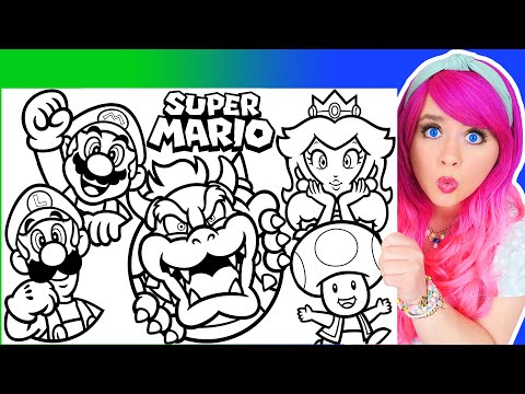 Coloring super ario ovie coloring pages ario luigi bowser princess peach toad