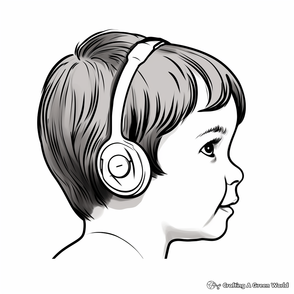 Ear coloring pages