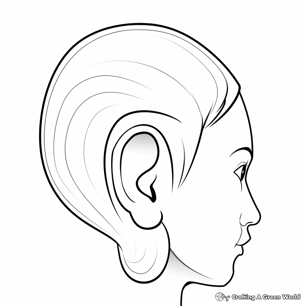 Ear coloring pages