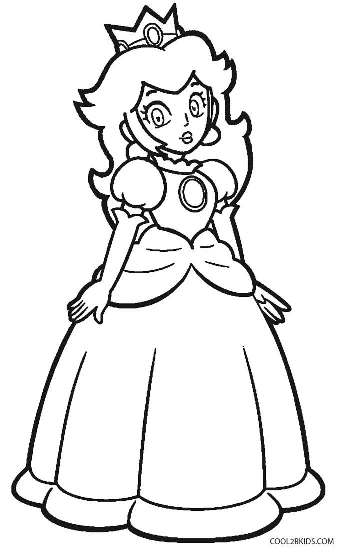 Princess peach coloring pages printable princess peach coloring pages for kids coolbkids printaâ princess coloring pages mario coloring pages princess coloring