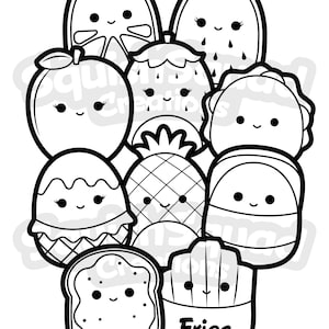 Squishmallow coloring page printable squishmallow coloring page squishmallow downloadable coloring sheet coloring page for kids