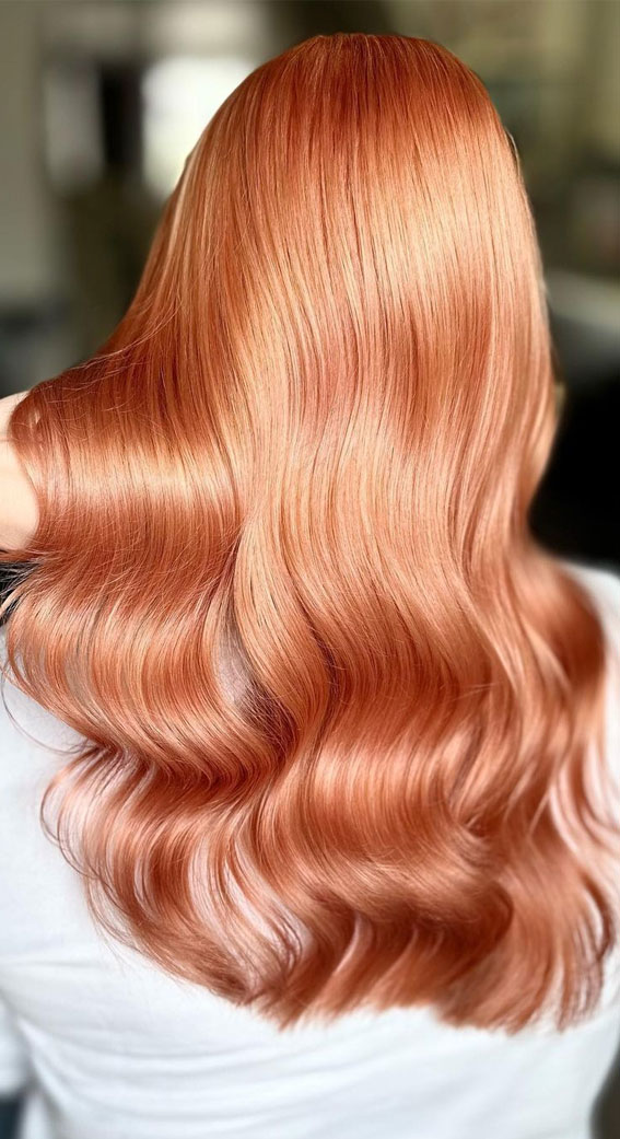 Peach hair colour ideas thatre perfect for summer peach ginger