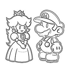 Coloring pages of super mario and princess peach super mario coloring pages mario coloring pages super mario games