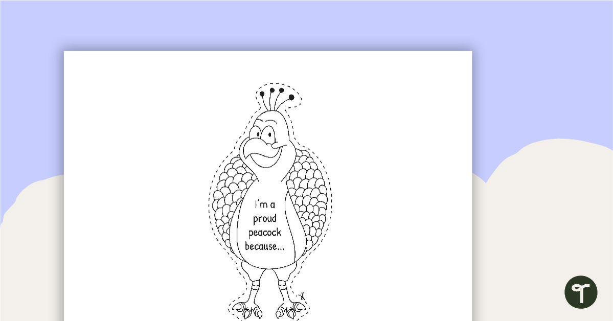 Im a proud peacock because template teach starter