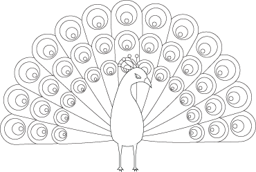 Pretty peacock coloring page peacock coloring pages coloring pages peacock drawing