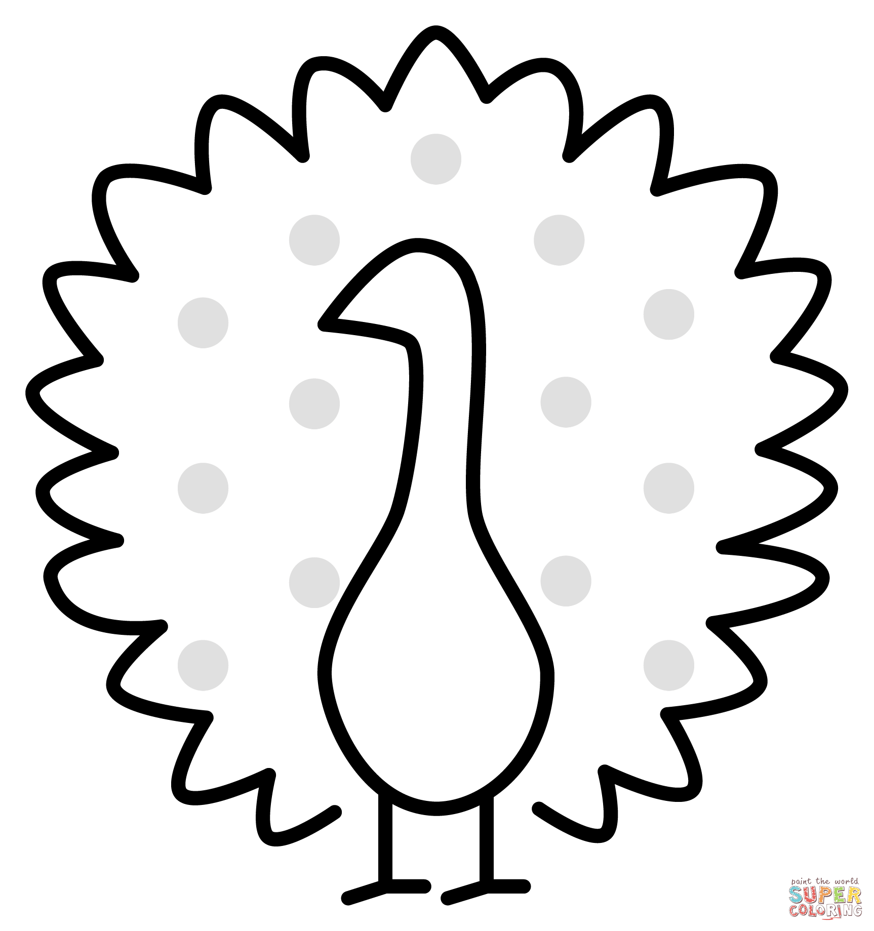 Peacock emoji coloring page free printable coloring pages