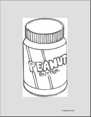 Coloring page peanut butter