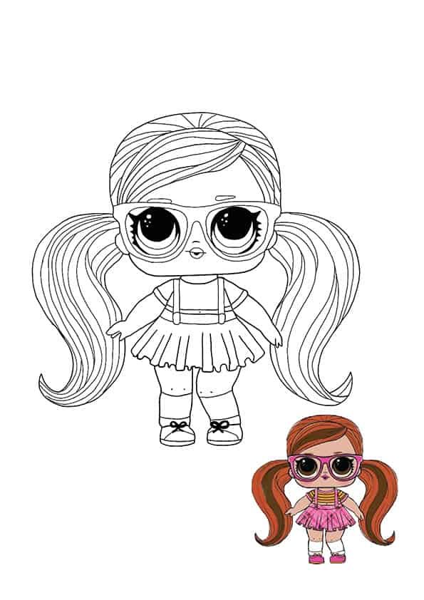 Lol surprise hairvibes peanut buttah coloring page