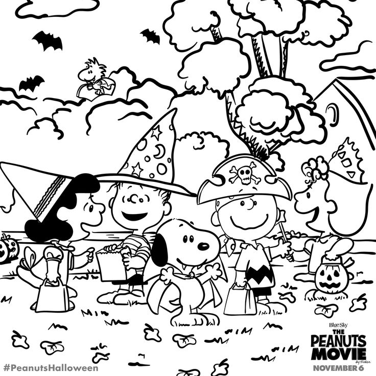 Make the gang even more colorful this halloween snoopy coloring pages halloween coloring book halloween coloring sheets