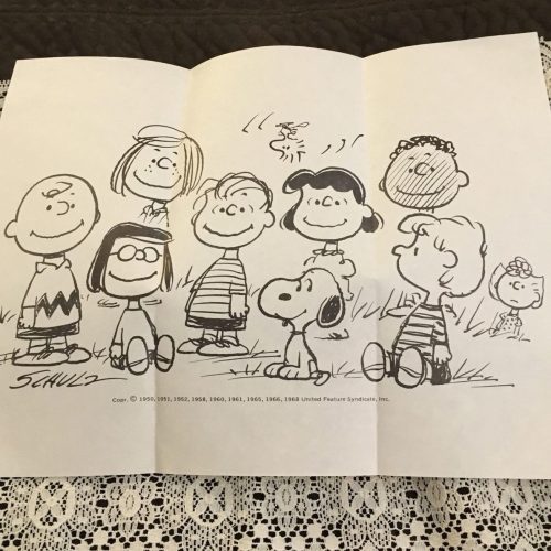 Peanuts coloring page