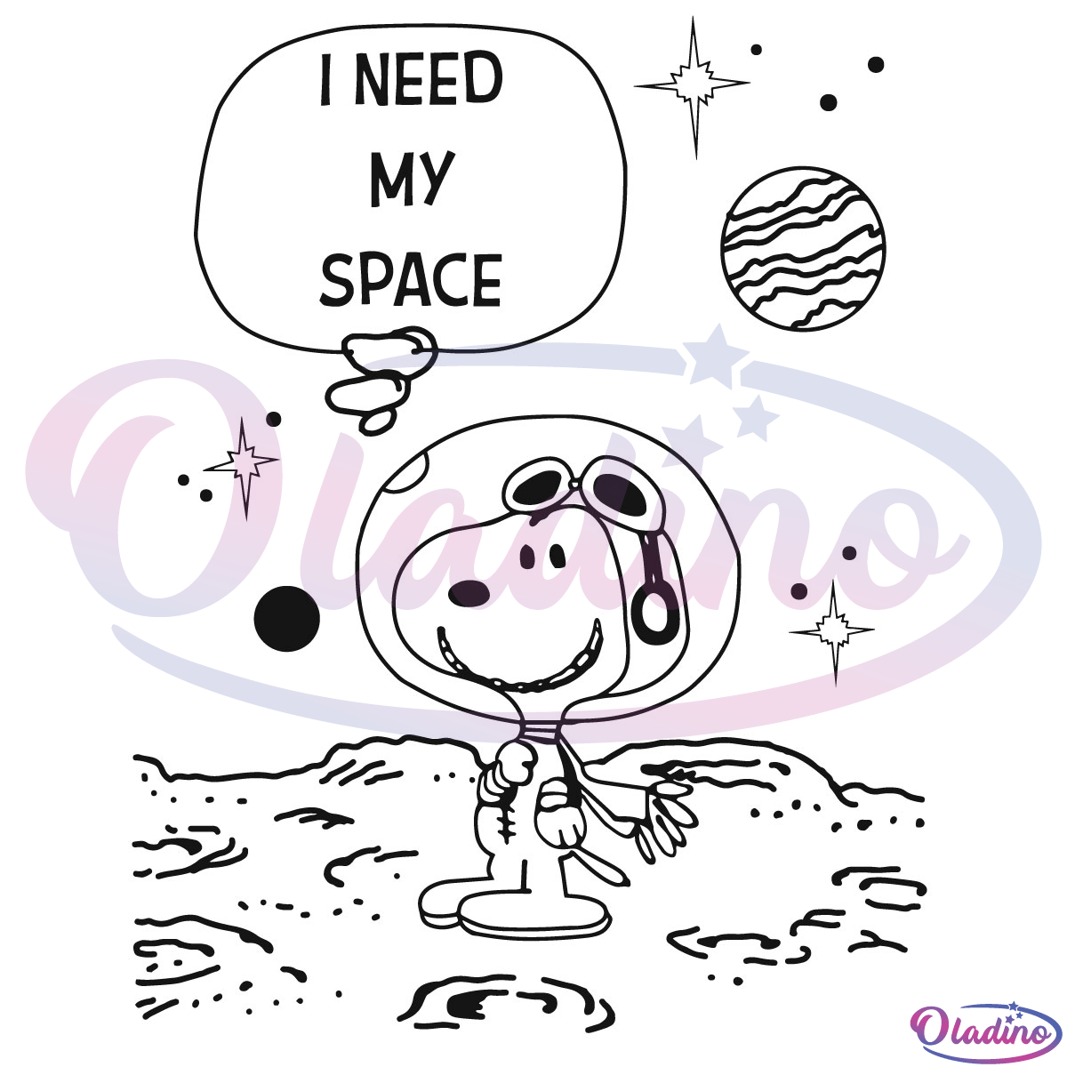 I need my space snoopy svg digital file peanuts svg