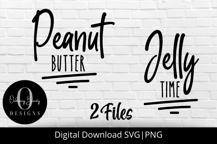 Peanut butter jelly time matching shirt svg digital download