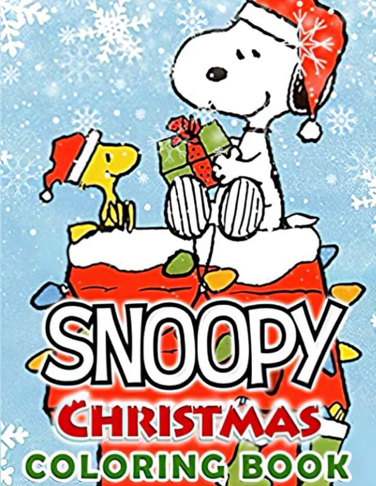 Snoopy christmas coloring book funny snoopy christmas coloring book for kids the peanuts snoopy and charlie brown christmas coloring book for kids best snoopy coloring book wilkes kaylen books