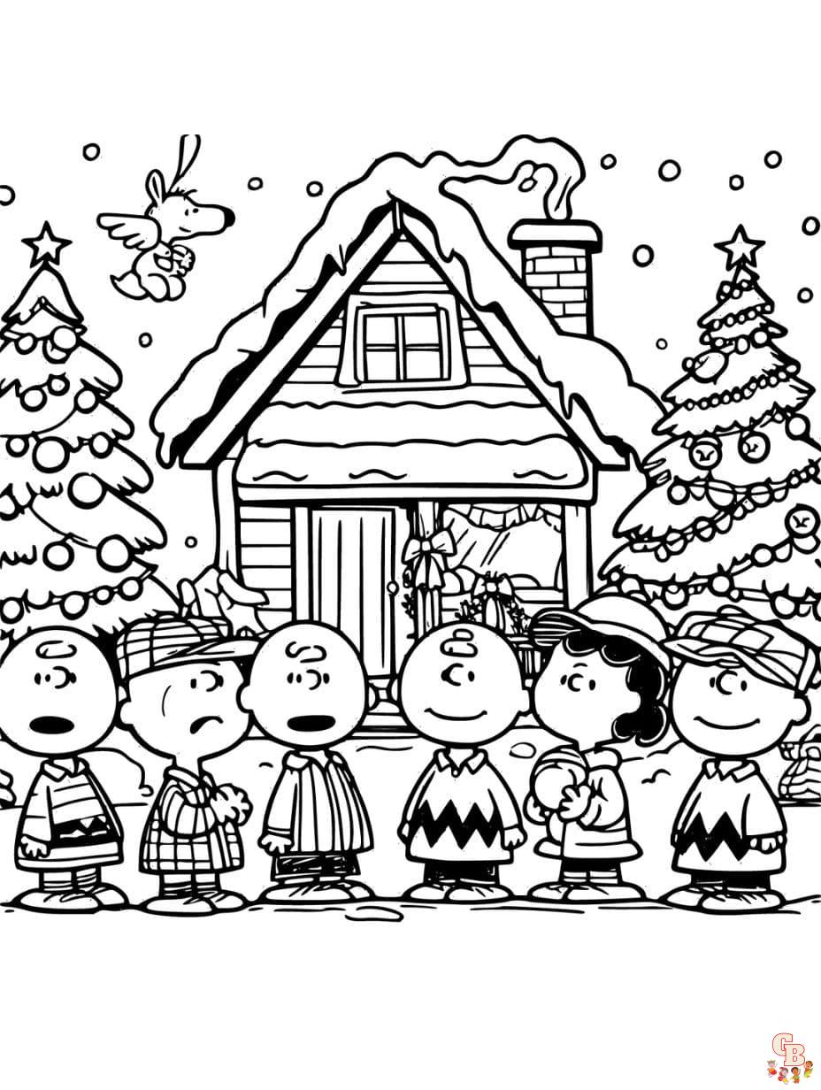 Printable charlie brown coloring pages free for kids ands adults