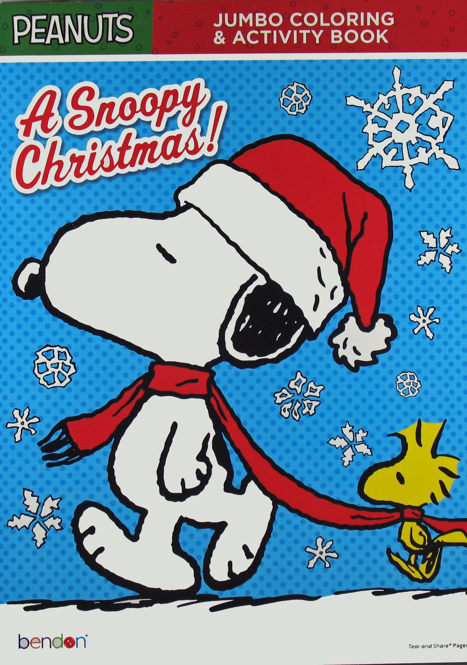 Snoopy christmas jumbo coloring and activity book