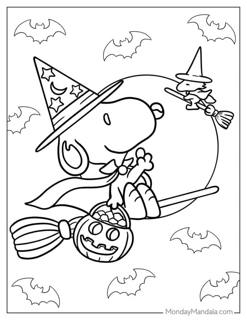 Peanuts snoopy coloring pages free pdf printables