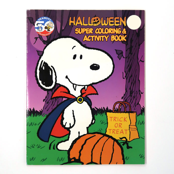 Snoopy vampire halloween coloring book