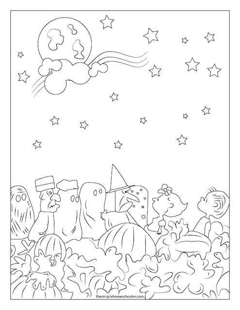 The best charlie brown halloween printable coloring pages