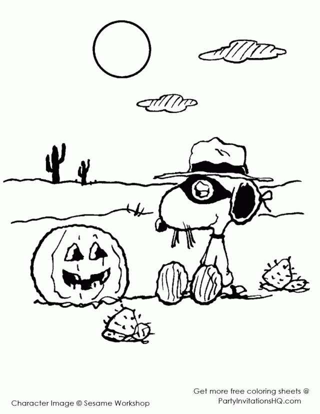 Charlie brown halloween coloring pages printable for free download