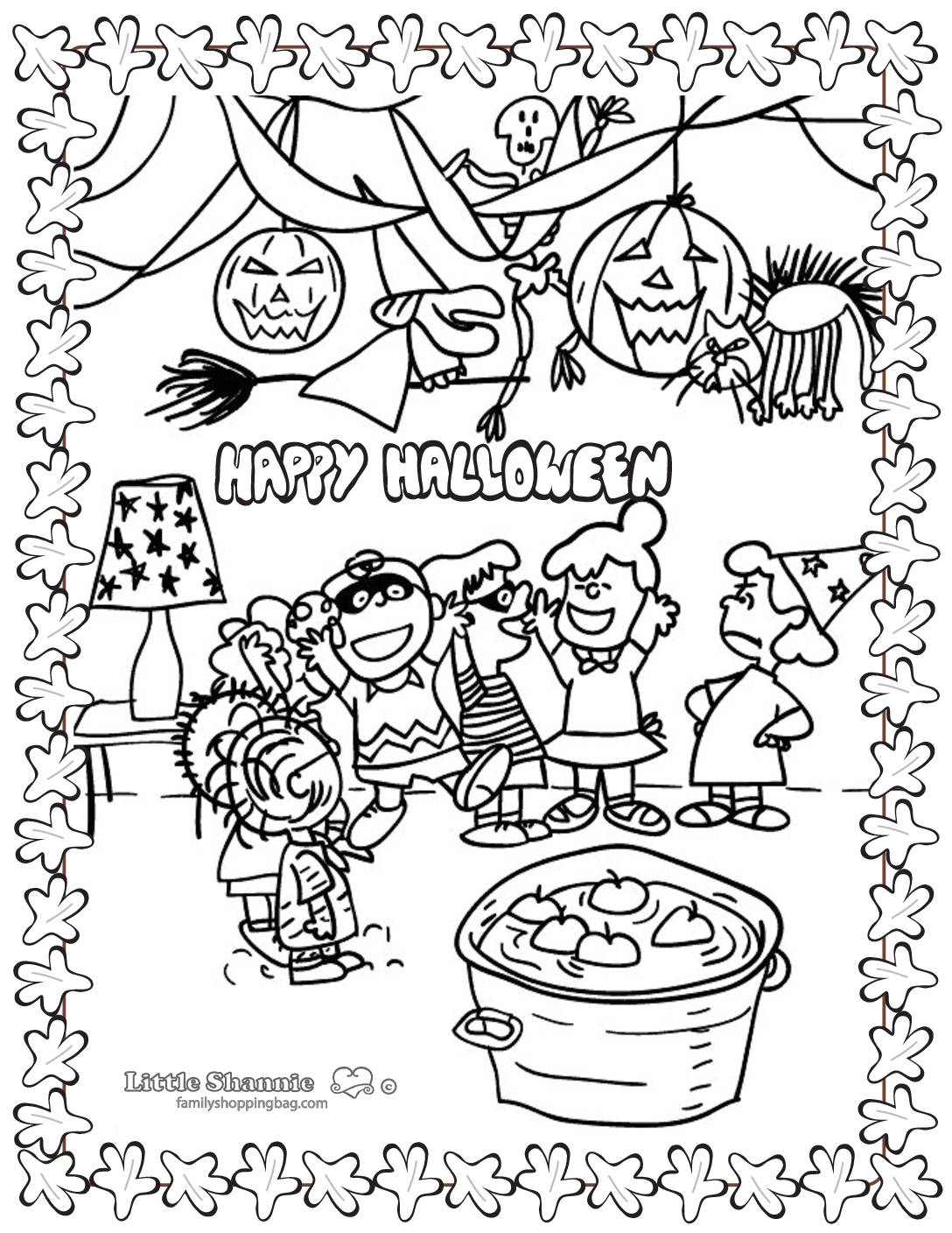 Coloring page peanuts halloween