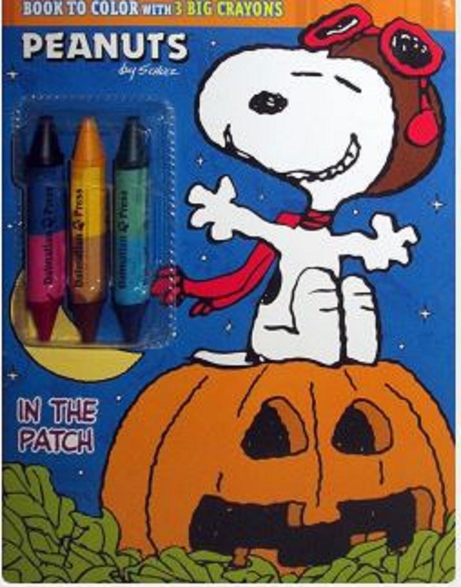 Peanuts in the patch snoopy and the gang halloween coloring book with crayons