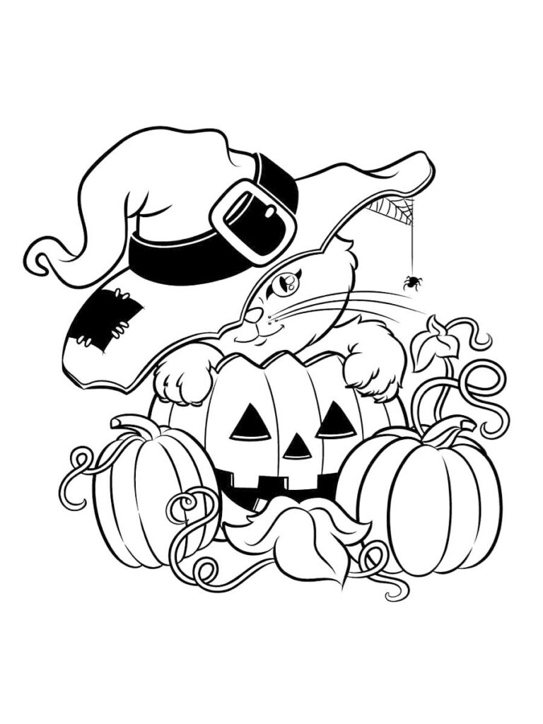 Free printable halloween coloring pages for kids