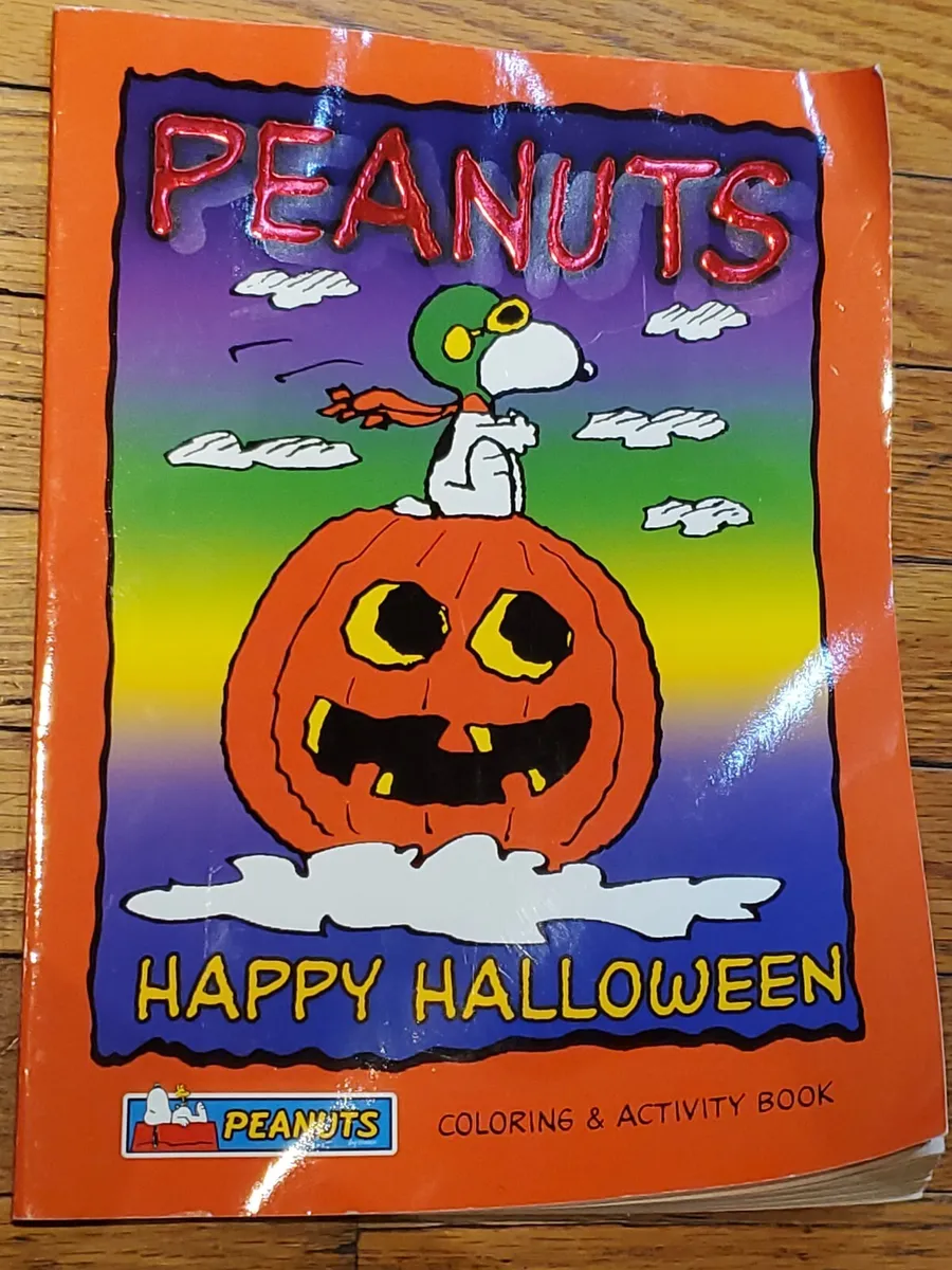 Peanuts happy halloween coloring book